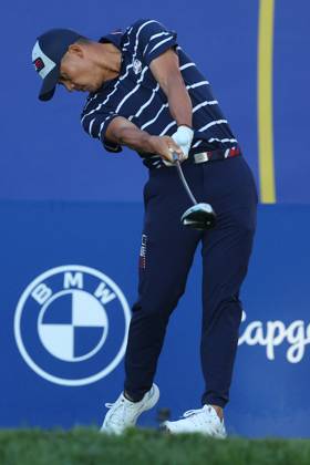 Rome Ryder Cup 2023 - Foursomes Session, 29.09.2023 Rome, Italy 29.09.2023: Rickie Fowler of USA during Foursomes Session at RYDER CUP 2023 at Marco Simone Golf & Country Club di Guidonia Montecelio, Roma Rome italy -  Copyright: xIPAxSport ABACAx BRIPASport20230929_215 IPAxSport ABACAx BRIPASport20230929_215