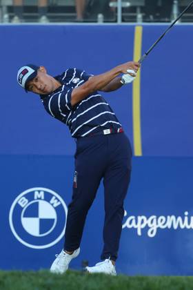 Rome Ryder Cup 2023 - Foursomes Session, 29.09.2023 Rome, Italy 29.09.2023: Rickie Fowler of USA during Foursomes Session at RYDER CUP 2023 at Marco Simone Golf & Country Club di Guidonia Montecelio, Roma Rome italy -  Copyright: xIPAxSport ABACAx BRIPASport20230929_216 IPAxSport ABACAx BRIPASport20230929_216