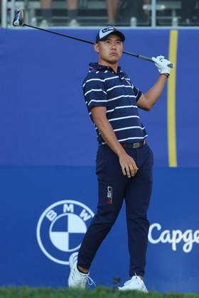 Rome Ryder Cup 2023 - Foursomes Session, 29.09.2023 Rome, Italy 29.09.2023: Rickie Fowler of USA during Foursomes Session at RYDER CUP 2023 at Marco Simone Golf & Country Club di Guidonia Montecelio, Roma Rome italy -  Copyright: xIPAxSport ABACAx BRIPASport20230929_220 IPAxSport ABACAx BRIPASport20230929_220