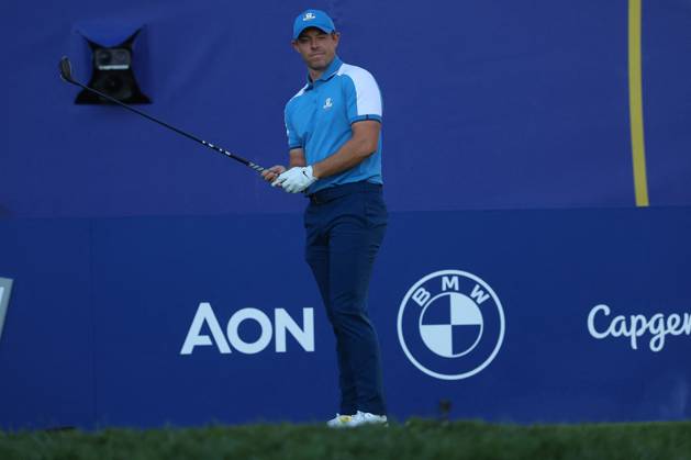 Rome Ryder Cup 2023 - Foursomes Session, 29.09.2023 Rome, Italy 29.09.2023: Rory Mcilroy of Europe during Foursomes Session at RYDER CUP 2023 at Marco Simone Golf & Country Club di Guidonia Montecelio, Roma Rome italy -  Copyright: xIPAxSport ABACAx BRIPASport20230929_283 IPAxSport ABACAx BRIPASport20230929_283