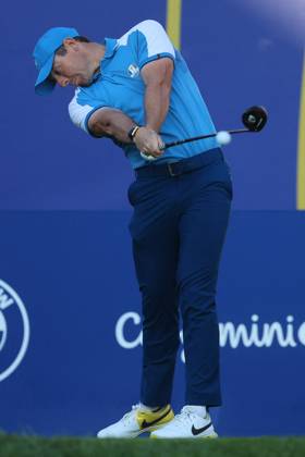 Rome Ryder Cup 2023 - Foursomes Session, 29.09.2023 Rome, Italy 29.09.2023: Rory Mcilroy of Europe during Foursomes Session at RYDER CUP 2023 at Marco Simone Golf & Country Club di Guidonia Montecelio, Roma Rome italy -  Copyright: xIPAxSport ABACAx BRIPASport20230929_286 IPAxSport ABACAx BRIPASport20230929_286