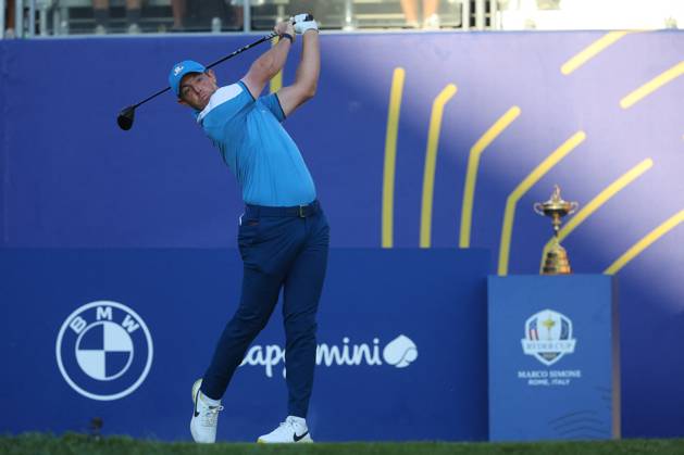 Rome Ryder Cup 2023 - Foursomes Session, 29.09.2023 Rome, Italy 29.09.2023: Rory Mcilroy of Europe during Foursomes Session at RYDER CUP 2023 at Marco Simone Golf & Country Club di Guidonia Montecelio, Roma Rome italy -  Copyright: xIPAxSport ABACAx BRIPASport20230929_287 IPAxSport ABACAx BRIPASport20230929_287