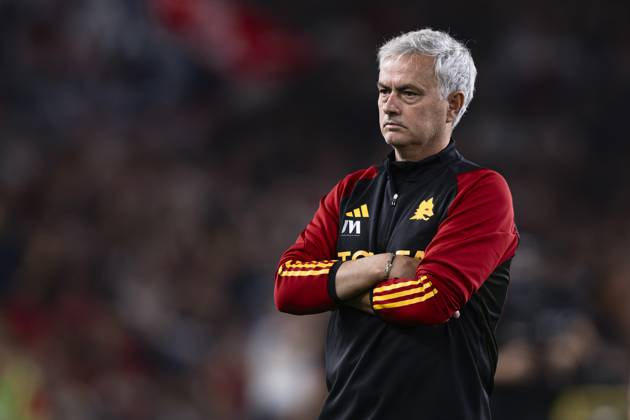 Genoa CFC v AS Roma - Serie A Jose Mourinho, head coach of AS Roma, looks on at the end of the Serie A football match between Genoa CFC and AS Roma. Genoa Italy Copyright: xNicolòxCampox