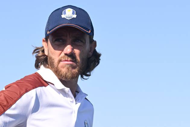 Ryder Cup 2023, Day Two, Morning Foursomes, Golf, Marco Simone Golf & Country Club, Rome, Italy - 30 Sep 2023  Copyright: xGreigxCowie Shutterstockx 14130258r