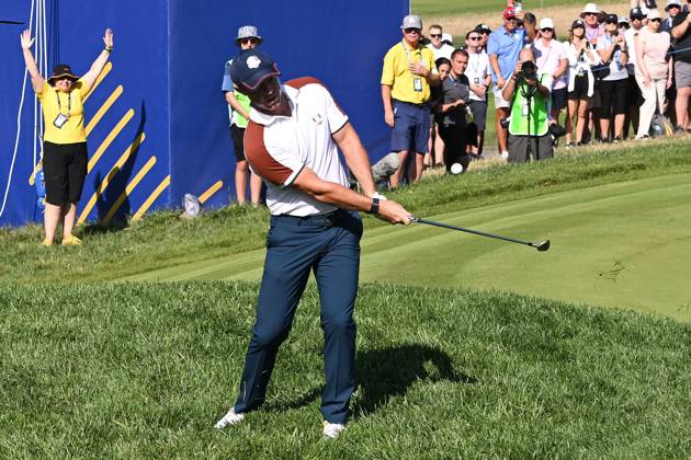 Ryder Cup 2023, Day Two, Morning Foursomes, Golf, Marco Simone Golf & Country Club, Rome, Italy - 30 Sep 2023  Copyright: xGreigxCowie Shutterstockx 14130258ap
