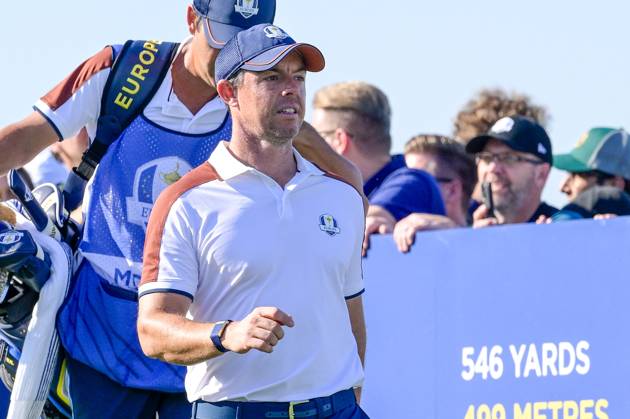 Rory McIlroy (ENG) during the Ryder Cup 2023 at Marco Simone Golf & Country Club on September 30, 2023 in Rome Italy.  Copyright: xFabrizioxCorradetti IPAxSportx x xx IPA_40673841 IPA_IPA40673841