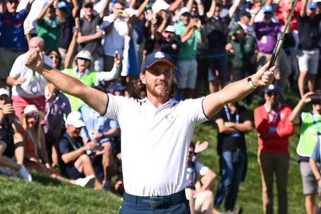 Ryder Cup 2023, Day Two, Morning Foursomes, Golf, Marco Simone Golf & Country Club, Rome, Italy - 30 Sep 2023  Copyright: xGreigxCowie Shutterstockx 14130258bp