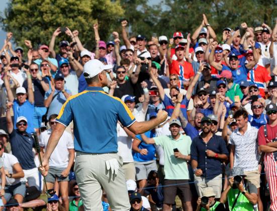 GOLF - Ryder Cup 2023 ROME,ITALY,01.OCT.23 - GOLF - Ryder Cup, Marco Simone Golf and Country Club. Image shows Justin Rose (ENG EUR). GEPAxpictures xHansxOberlaender