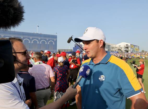 GOLF - Ryder Cup 2023 ROME,ITALY,01.OCT.23 - GOLF - Ryder Cup, Marco Simone Golf and Country Club. Image shows Sepp Straka (AUT EUR). GEPAxpictures xHansxOberlaender
