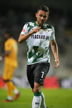 Moreirense FC v Boavista FC - Liga Portugal BETCLIC - 8ª Jornada Matheus Aias do Moreirense FC durante partida entre Moreirense FC v Boavista FC valida pela Liga Portugal BETCLIC - 8ª Jornada no Estadio Comendador Joaquim de Almeida Freitas, Moreira de Conegos, Portugal (Foto de Pedro Loureiro Avant Sports) Moreira de Conegos Estadio Comendador Joaquim de Almeida Freitas Portugal Copyright: xPedroxLoureiro AvantxSportsx