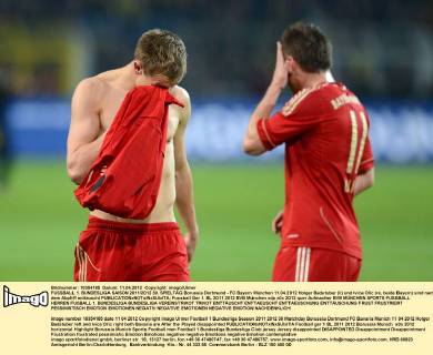 Fussball, Bayern Muenchen - Meisterschaft, DFB Pokal, Champions League - immer nur Zweiter