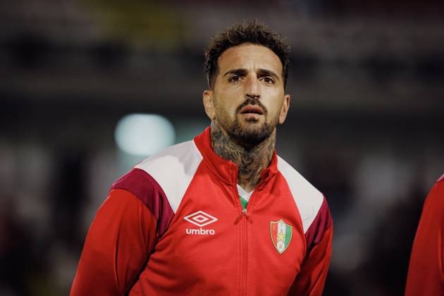 Miguel Lopes during Liga Portugal 23 24 game between CF Estrela Amadora and SC Braga at Estadio Jose Gomes, Amadora, Lisbon, Portugal. (Maciej Rogowski) Lisbon Estadio Jose Gomes Portugal Copyright: xMaciejxRogowskix estrela-braga-28-09-2023-022