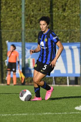 Italian football Serie A Women match - Lazio Women vs FC Internazionale Women Ghoutia Karchouni of F.C. Inter during Women s Italian Cup round of 16 between S.S. Lazio Women vs F.C. Inter, 12 October 2023, Stadium Mirko Fersini, Formello Italy. Rome Italy Copyright: xIPAxSport ABACAx BRIPASport20231013_083 IPAxSport ABACAx BRIPASport20231013_083