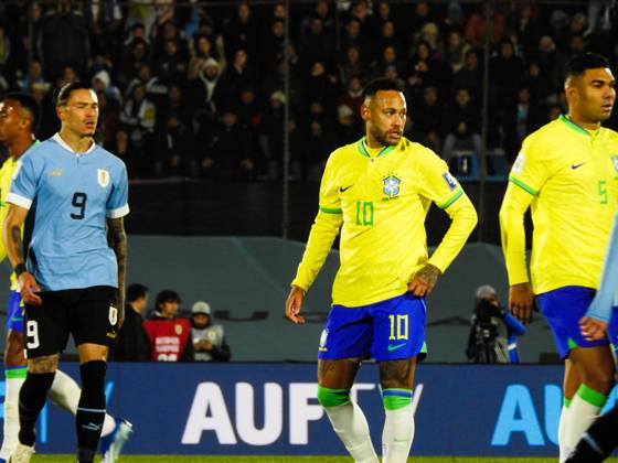Eliminatorias Uruguai x Brasil MONTEVIDEU, C. - 17.10.2023: ELIMINATORIAS URUGUAI X BRASIL - Player Neymar Jr (Brazil), Uruguay vs Brazil game, for Qualifiers 2026, Montevideo, Uruguay. (Photo: Enzo vignoli Fotoarena) x2449056x Enzoxvignoli