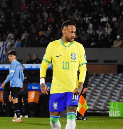 Eliminatorias Uruguai x Brasil MONTEVIDEU, C. - 17.10.2023: ELIMINATORIAS URUGUAI X BRASIL - Player Neymar Jr (Brazil), Uruguay vs Brazil game, for Qualifiers 2026, Montevideo, Uruguay. (Photo: Enzo vignoli Fotoarena) x2449074x Enzoxvignoli