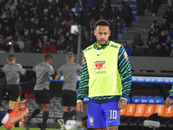 Eliminatorias Uruguai x Brasil MONTEVIDEU, C. - 17.10.2023: ELIMINATORIAS URUGUAI X BRASIL - Player Neymar Jr (Brazil), in training prior to the Uruguay vs Brazil game, for Qualifiers 2026, Montevideo, Uruguay. (Photo: Enzo vignoli Fotoarena) x2449089x Enzoxvignoli