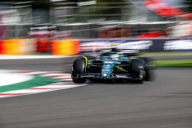 MEXICO CITY, MEXICO: Fernando Alonso, racing for the Aston Martin F1 team during the 2023 Formula 1 Mexico City Grand Prix at the Autodromo Hermanos Rodriguez in Mexico City, Mexico