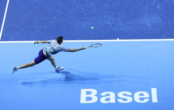 Tennis, ATP Tournament in Basel, Final, Hurkacz - Auger-Aliassime