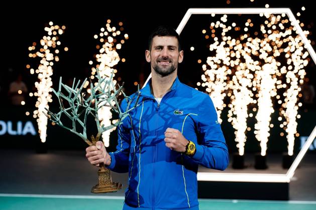 Tennis, ATP tournament in Paris, Novak Djokovic beats Grigor Dimitrov in the final