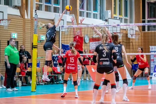 Volleyball, Women, DVV Cup, 1. VC Stralsund - Dresdner SC