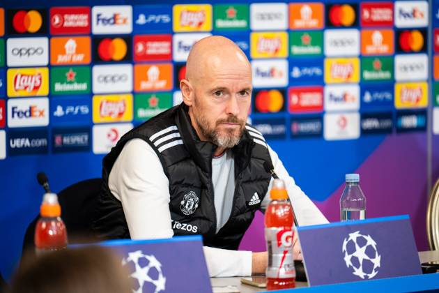 Manchester United, ManU press conference, PK, Pressekonferenz ahead of UEFA Champions League in Copenhagen, Denmark Copenhagen, Denmark. 07th, November 2023. Head coach Erik ten Hag of Manchester United seen during a press conference ahaed of the UEFA Champions League match between FC Copenhagen and Manchester United at Parken in Copenhagen. Copenhagen Denmark Copyright: xGonzalesxPhoto FrederikkexJensenx