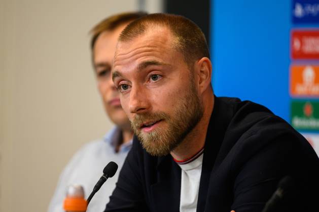 Manchester United, ManU press conference, PK, Pressekonferenz ahead of UEFA Champions League in Copenhagen, Denmark Copenhagen, Denmark. 07th, November 2023. Christian Eriksen of Manchester United seen during a press conference ahaed of the UEFA Champions League match between FC Copenhagen and Manchester United at Parken in Copenhagen. Copenhagen Denmark Copyright: xGonzalesxPhoto TobiasxJorgensenx