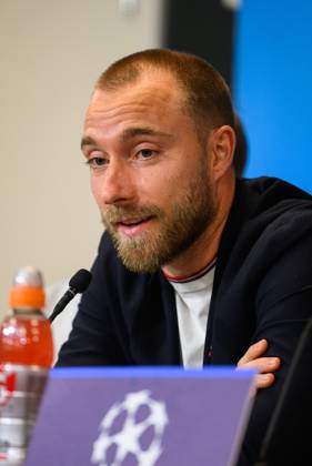 Manchester United, ManU press conference, PK, Pressekonferenz ahead of UEFA Champions League in Copenhagen, Denmark Copenhagen, Denmark. 07th, November 2023. Christian Eriksen of Manchester United seen during a press conference ahaed of the UEFA Champions League match between FC Copenhagen and Manchester United at Parken in Copenhagen. Copenhagen Denmark Copyright: xGonzalesxPhoto TobiasxJorgensenx
