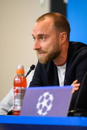 Manchester United, ManU press conference, PK, Pressekonferenz ahead of UEFA Champions League in Copenhagen, Denmark Copenhagen, Denmark. 07th, November 2023. Christian Eriksen of Manchester United seen during a press conference ahaed of the UEFA Champions League match between FC Copenhagen and Manchester United at Parken in Copenhagen. Copenhagen Denmark Copyright: xGonzalesxPhoto TobiasxJorgensenx