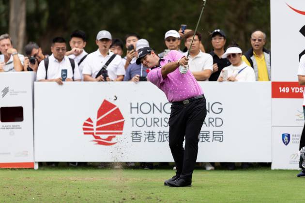 November 9, 2023, Hong Kong, China: Patrick Reed of USA plays during the round 1 draw matches on day one of The Hong Kong Open Golf Championship 2023 at Hong Kong Golf Club. Hong Kong China - ZUMAs197 20231109_aaa_s197_090 Copyright: xBenxLaux