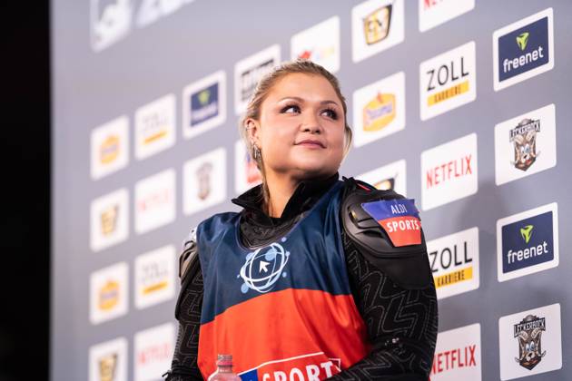 TV Total WOK World Championships by Pro7 2023 12 11 2023, Bobsleigh and luge track, Winterberg, TV Total WOK World Championships by Pro7 2023 In the picture Sophia Thiel nordphotoxGmbHxx xChristianxSchulze nph000300
