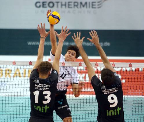 Volleyball, TSV Haching Munich - Baden Volleys Karlsruhe