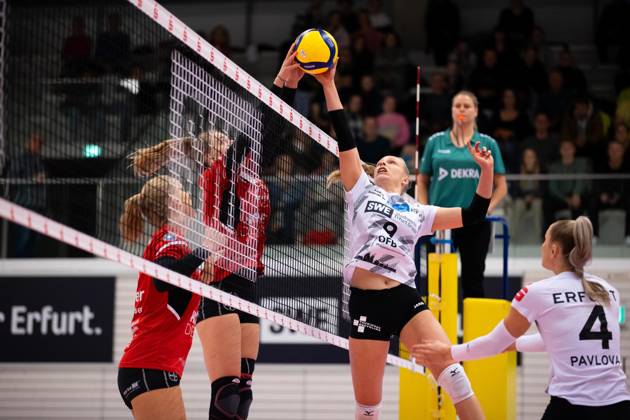 Volleyball, Women, 2nd BL, Schwarz-Weiss Erfurt - TSV Bayer 04 Leverkusen