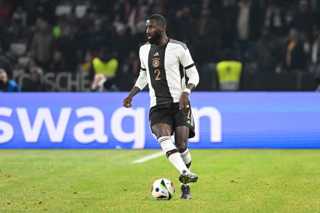 Football, men, season 2023 2024, international match in Berlin, Germany Turkey, v l Antonio Rüdiger Ruediger Germany in action, on the ball, individual action, 18 11 2023, Copyright: xMatthiasxKochx