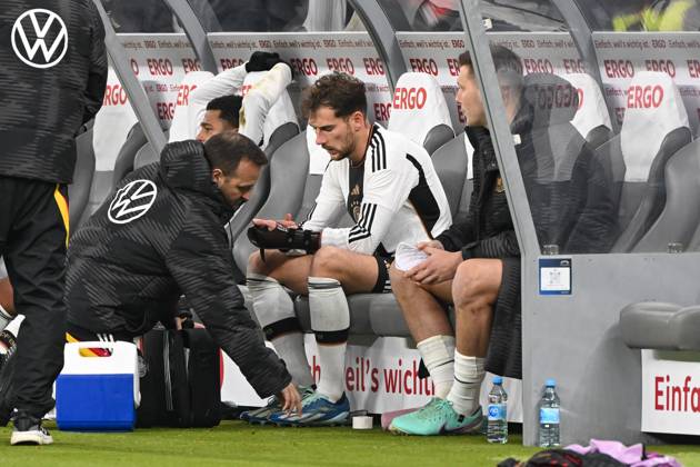 Football, men, 2023 2024 season, international match in Berlin, Germany Turkey, v l Leon Goretzka Germany , 18 11 2023, Copyright: xMatthiasxKochx
