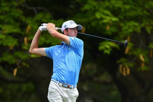GOLF AUSTRALIAN PGA, Golf Herren Elvis Smylie plays a shot during round 1 of the 2023 Fortinet Australian PGA Championship in Brisbane, Thursday, November 23, 2023. ( NO ARCHIVING, EDITORIAL USE ONLY, NO USE IN BOOKS WITHOUT CONSENT BRISBANE QUEENSLAND AUSTRALIA  Copyright: xJONOxSEARLEx 20231123001868620940