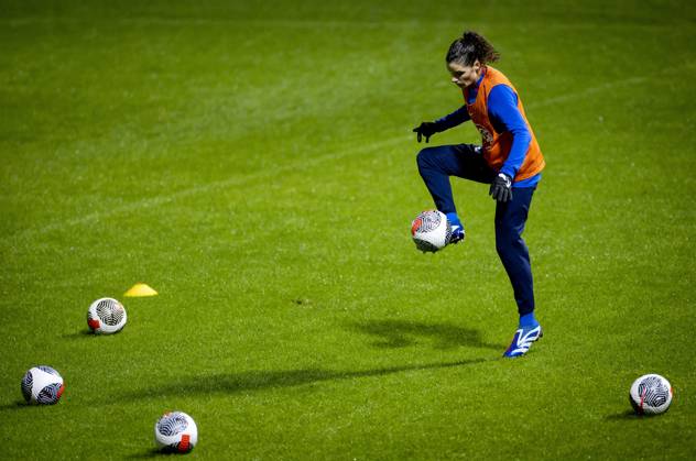 ZEIST - Dominique Janssen during a training of the Dutch women s team on the KNVB Campus. The football women are training for the Nations League matches against England and Belgium. ANP KOEN VAN WEEL xVIxANPxSportx xxANPxIVx 484888844 originalFilename: 484888844
