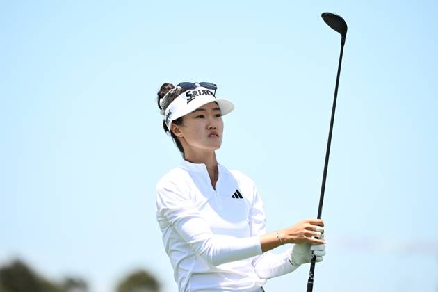GOLF AUSTRALIAN OPEN, Grace Kim of Australia plays a shot from the tee during the Pro-Am ahead of the Australian Open 2023 at the Australian Golf Club in Sydney, Wednesday, November 29, 2023. ( NO ARCHIVING, EDITORIAL USE ONLY, NO USE IN BOOKS WITHOUT CONSENT SYDNEY NEW SOUTH WALES AUSTRALIA  Copyright: xDANxHIMBRECHTSx 20231129001871287133