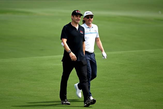 GOLF AUSTRALIAN OPEN, Former New Zealand Rugby player Richie McCaw and Australian golfer Cam Smith walk on the fairway during the Pro-Am ahead of the Australian Open 2023 at the Australian Golf Club in Sydney, Wednesday, November 29, 2023. ( NO ARCHIVING, EDITORIAL USE ONLY, NO USE IN BOOKS WITHOUT CONSENT SYDNEY NEW SOUTH WALES AUSTRALIA  Copyright: xDANxHIMBRECHTSx 20231129001871301974