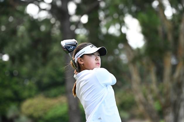 GOLF AUSTRALIAN OPEN, Rachel Lee tee?s off on the 14th during Round 2 of the Australian Open 2023 at the Australian Golf Club in Sydney, Friday, December 1, 2023. ( NO ARCHIVING, EDITORIAL USE ONLY, NO USE IN BOOKS WITHOUT CONSENT SYDNEY NEW SOUTH WALES AUSTRALIA  Copyright: xDANxHIMBRECHTSx 20231201001872221574