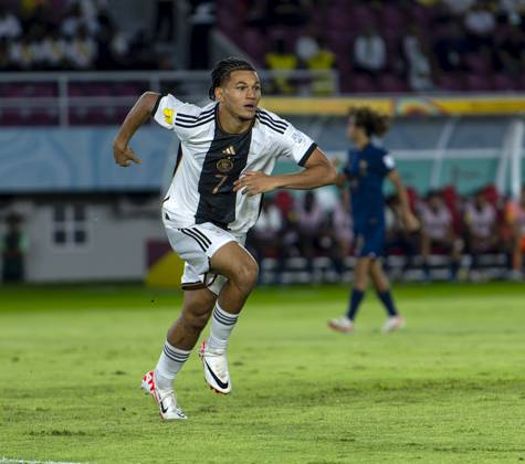 02 12 2023, Football U 17 World Cup 2023, Final Germany France, at Manahan Stadium Surakarta Paris Brunner Germany