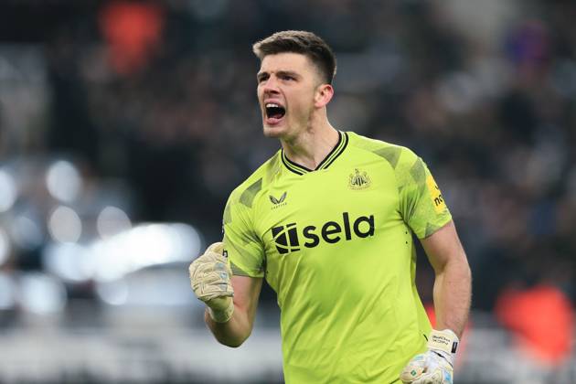 Newcastle United - Manchester United 2. Dezember 2023, Newcastle Premier League Fußball Newcastle United - Manchester United Newcastle United Torwart Nick Pope feiert das erste Tor Foto von Daniel Chesterton Newcastle UK Copyright: xDanielxChestertonxOffside