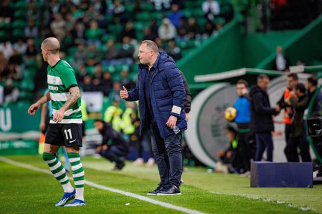 Vitor Campelos during Liga Portugal 23 24 game between Sporting CP and Gil Vicente FC, Estadio Jose Alvalade, Lisbon, Portugal. (Maciej Rogowski) Lisbon Estadio Jose Alvalade Portugal Copyright: xMaciejxRogowskix scp-gvfc-full--061