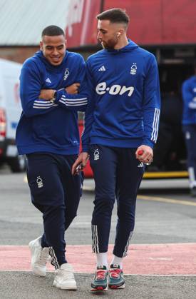 Nottingham Forest v Bournemouth Premier League Murillo of Nottingham Forest and Matt Turner of Nottingham Forest arrive at the ground during the Premier League match at the City Ground, Nottingham Copyright: xAndyxSumnerx FIL-19410-0008 UK Newspapers OUT