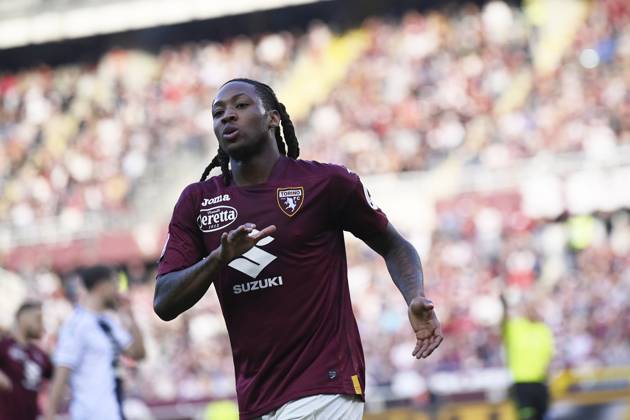 Foto Fabio Ferrari LaPresse 23 Dicembre 2023 - Torino, Italia - calcio -ESCLUSIVA TORINO FC- Torino Fc vs Udinese - Campionato italiano di calcio Serie A TIM 2023 2024 - Stadio Olimpico Grande Torino.Nella foto: Brandon Soppy (Torino FC); December 23, 2023 Turin, Italy - sport, calcio -EXCLUSIVE TORINO FC- Torino Fc vs Udinese - Italian Serie A Football Championship 2023 2024 -Olimpico Grande Torino Stadium.In the pic:Brandon Soppy (Torino FC); Copyright: xFabioxFerrari LaPressex