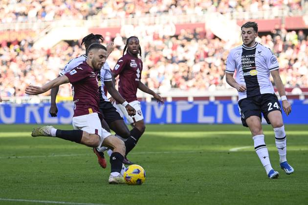 Foto Fabio Ferrari LaPresse 23 Dicembre 2023 - Torino, Italia - calcio -ESCLUSIVA TORINO FC- Torino Fc vs Udinese - Campionato italiano di calcio Serie A TIM 2023 2024 - Stadio Olimpico Grande Torino.Nella foto: Nikola Vlasic (Torino FC); December 23, 2023 Turin, Italy - sport, calcio -EXCLUSIVE TORINO FC- Torino Fc vs Udinese - Italian Serie A Football Championship 2023 2024 -Olimpico Grande Torino Stadium.In the pic:Nikola Vlasic (Torino FC); Copyright: xFabioxFerrari LaPressex