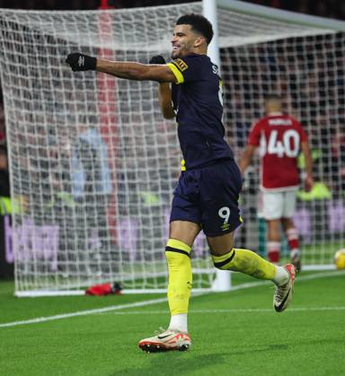 Nottingham Forest v Bournemouth Premier League Dominic Solanke of Bournemouth celebrates scoring the second goal for his team during the Premier League match at the City Ground, Nottingham Copyright: xAndyxSumnerx FIL-19410-0068 UK Newspapers OUT