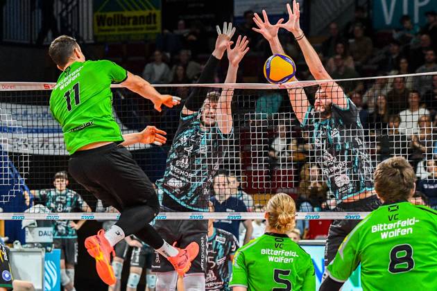 Volleyball, VBL, SWD Powervolleys Düren - VC Bitterfeld-Wolfen