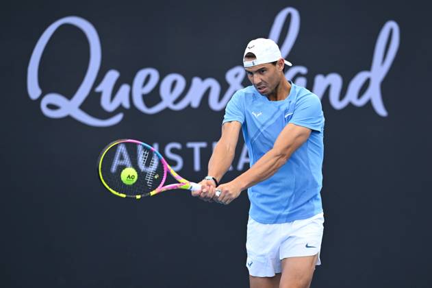 Tennis, ATP tournament in Brisbane, Training