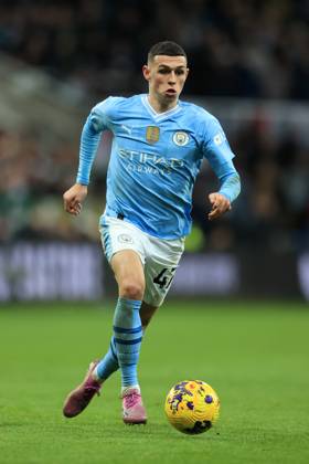 Fußball Premier League Newcastle United gegen Manchester City 13. Januar 2024 Premier League Newcastle United gegen Manchester City Phil Foden von Manchester City Foto Simon Stacpoole Abseits Newcastle upon Tyne UK  Copyright: xSimonxStacpoolexOffside