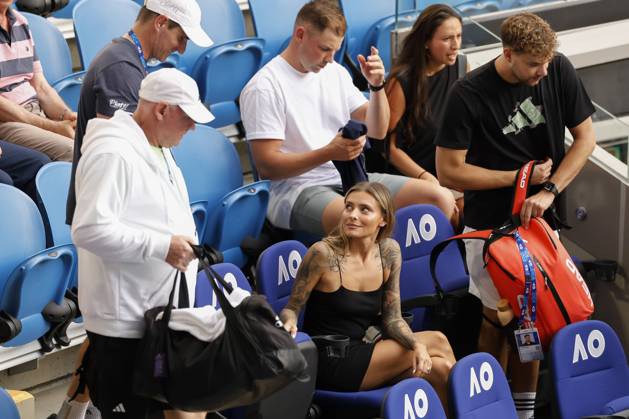 Tennis, Australian Open, Tag 3, Sophia Thomalla auf der Tribüne